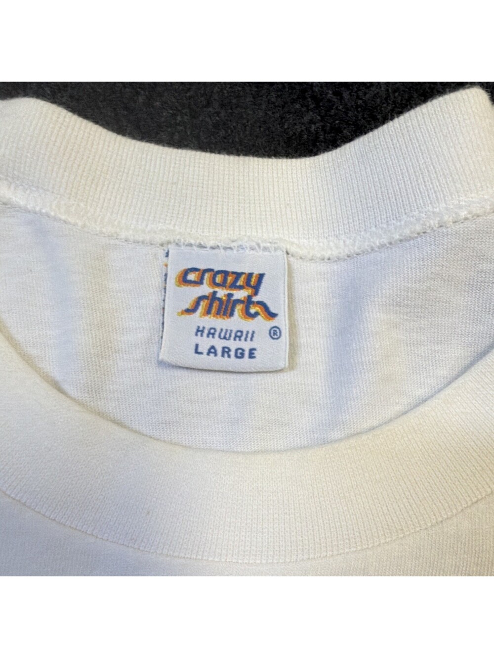 Vintage 90s B Kliban Cat Hawaii T Shirt L Crazy Shirts Canoe Single Stitch USA - Picture 3 of 15